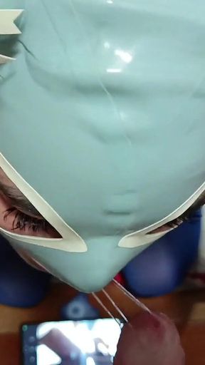 MILF with Blonde Pigtails and Perfect Tits Gives a POV Blowjob with Cumshot in Her Mouth