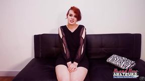 curvy ginger marla sucks a cock and gets her ass fucked in doggystyle!