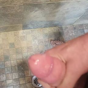 Hard dick dripping cum