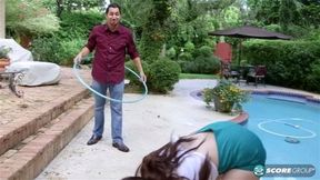 Lillith Adams swivels her hips on a stud's cock until he blasts with cum facial