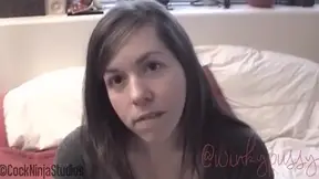 Step sister gives tips to innocent virgin brother