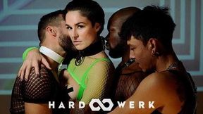 Jasko Fide, Noir So And Bishop Black - 3 Different Angles Of Gangbang Bliss - Slimthick Brunette Feeds Her Wet Pussy With Multipe Cocks