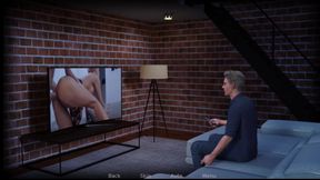 Slutty Town 7 part 3 - jerking off and getting caught