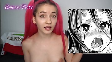 Horny Teen rating Hentai Faces - Emma Fiore