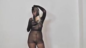 Nathaly nylon suit and mask