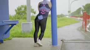 98 Mesmerizing Outdoor View: Tight Yoga Pants & Perfect Ass Tease * 4K60fps