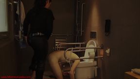 Fucked with his head in the toilet