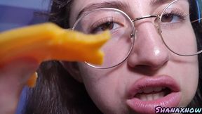 your fetish giant co-worker devouring you unaware giantess