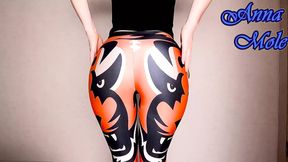 Spandex PAWG in Leggings Spanks Her Ass