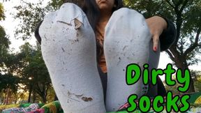Dirty socks at the park