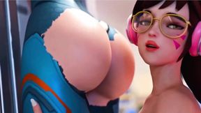 Hardcore Pussy Eating for My Lesbian Girlfriend - 3D Sex Anime