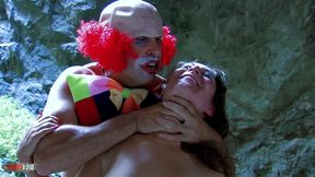 crazy clown ass fucking young french beauty in a cave