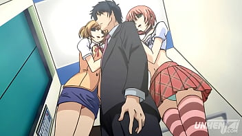 Busty Chicks in the Elevator - Uncensored Hentai Porn [Subtitled]