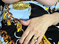 Dildo solo 49 years BBW housewife with big boobs