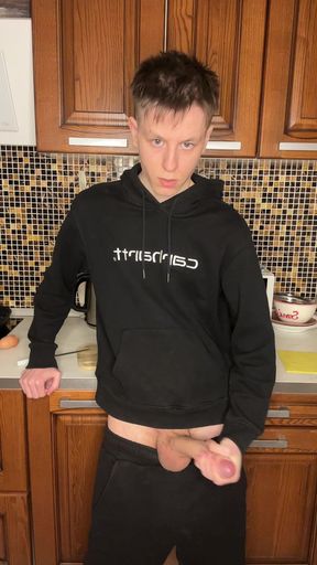 Horny Twink's Big Dick Jerk Session