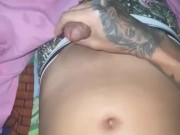 Twink with big cock masturbate pre cum 😈