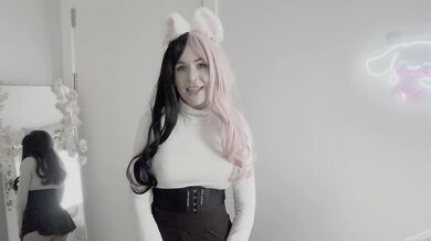 Anime Cosplay Egirl Thick Thighs Stockings Try On Big Tits Big Ass Feet Worship Blonde