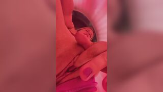 New year begins with masturbation anal into solar cabin- close up anal winks tanned butt fisting
