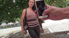 GERMAN SCOUT - MEGA SEXY TEENY SHALINA BEI CASTING GEFICKT