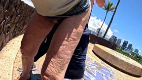 I Just Met This Visitor to Hawaii -- and Here We Are, Outdoors, Playing