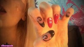Sensual Domination (Nails) - long nails - mesmerize - femdom pov - female domination - blondes - bikini - big tits - JOI - mental domination -