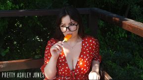 Sexy Girl Eats Ice Cream