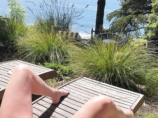 Caught My Wife Masturbating In Public At The Beach. Her Snatch Is Fully Undressed