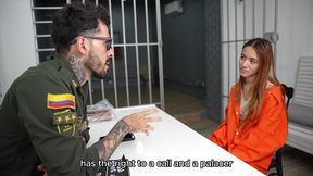 anal gape-i teach the inmate how to behave by giving her a rough fuck on her tight asshole!