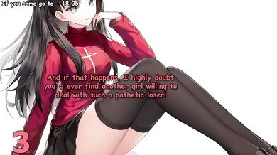 Rin calls you a loser for 16 minutes straight! Hentai joi / Feet / Femdom / Loser boyfriend / Rin Tohsaka / muldiple endings / Possible denial