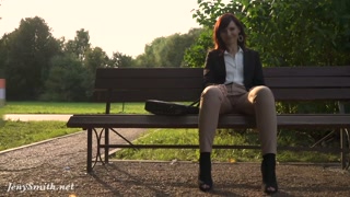 Jeny Smith was caught wearing crotchless pants in public