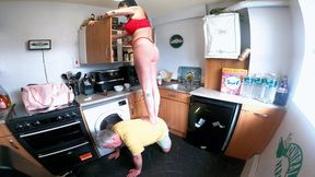 Rearranging The Groceries In The Cupboard (HD)