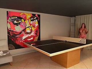 My boyfriend is betting me on his game and this guy has to see me have sex with his ally and his girlfriend - Ambar Prada