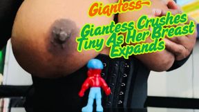 Hot Giantess Crushes Tiny As Her Breast Expands - Boobs Crushing ASMR