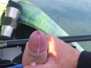 Kayaking Out On The Lake With My Cock Out And Stroking It For Anyone Watching From The Shoreline
