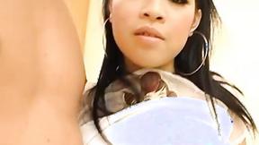 ”19 year old big breasted gogo dancer Bebe from Bangkok gets creampied.”