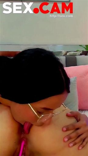 Lesbian couple licking and getting pleasure