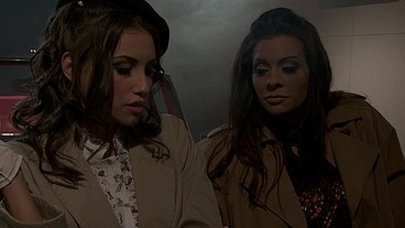 Celeste Star And Linsey Mckenzie Fuck On The Roof Of A Vintage Car