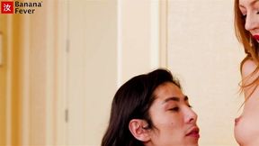 Korean Man Gets Fat Cock Slurped Up by Las Vegas Hottie Kendra Cole