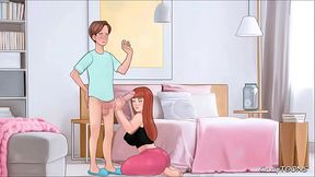 SexNote - SEX SCENE - Stepmom caught fucking Maid'_s Ass  - Lesbian Anal