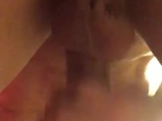Tight ass fucking small dildo continued