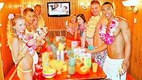 Theme sex party in Hawaiian style, part 2