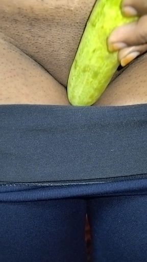 Desi Bhabhi masturbating cucumber