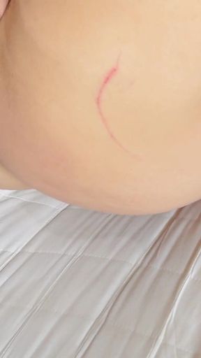 Emotional moment from &quot;Deep Fisting of sluts shaved gaping pink pussy with beads in her ass&quot;