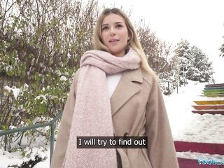 Public Agent Beautiful Spanish teen public pick up large penis pounds small Latin babe twat multiple orgasms