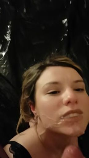 English Rose gets Huge Cum Facial