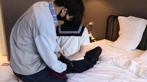 Tied Up Asian Brunette Tests her BDSM Limits in Kinky Stockings Play