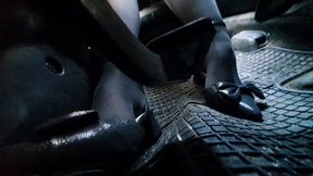 Under Pedal Driving Mazda in Kitten Heels WMV