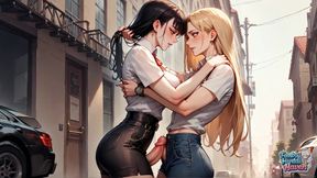 Femboy's City Street Cum Splash Is the Hottest, Most Impressive Femboy XXX!