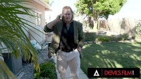 DEVILS FILM - Pretty Latina Teen Penelope Woods Is Ass Fucked By Old Man - Evan Stone