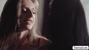 Stepmom with tattoos gets naughty with stepdaughters ts lover